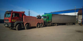 Срочная буксировка за переднюю балку